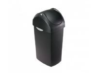 simplehuman CW1336, 40 l, Rektangulær, Plast, Sort, Manuell, Plast