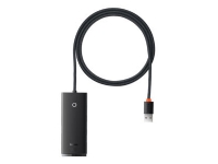 Baseus WKQX030201, USB 3.2 Gen 1 (3.1 Gen 1) Type-A, USB 3.2 Gen 1 (3.1 Gen 1) Type-A, USB Type-C, 625 Mbit/s, Sort, 5 V, 2 A PC tilbehør - Kabler og adaptere - USB Huber