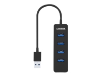 Unitek uHUB Q4 H1117A - Hub - 4 x SuperSpeed USB 3.0 - stasjonær