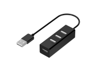 Sinox PRO USB 2.0 4-port. 0,15m. Sort TV, Lyd & Bilde - Monteringsfester - Vegg