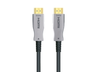 Sinox HDMI™ optisk kabel 4K60Hz+E. 15m. Sort TV, Lyd & Bilde - Monteringsfester - Vegg