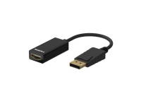 Sinox DisplayPort™ - HDMI™ adapter. 0,1m. Sort PC tilbehør - Kabler og adaptere - Datakabler
