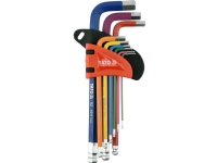 Bilde av Yato YT-05632, L-formet hex-nøkkelsett, Metrisk, 9 stykker, Stål, 1.5,2,2.5,3,4,5,6,8,10 mm, 7,85 cm