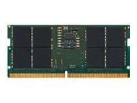 Kingston - DDR5 - sett - 32 GB: 2 x 16 GB - SO DIMM 262-pin - 5600 MHz / PC5-44800 - CL46 - 1.1 V - ikke-bufret - ECC