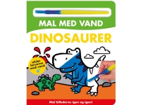 Mal med vand - Dinosaurer (papbog med pensel - farvelæg igen og igen)