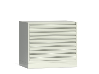 Tegningsskab RSM A1 10 skuffer inkluderet sokkel