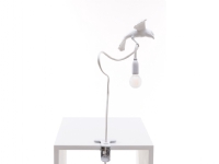 Seletti Sparrow Cruising bordlampe, med brakett, hvit Belysning - Innendørsbelysning - Bordlamper