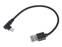 Cablexpert - USB-kabel - USB-C (hann) vinklet til USB (hann) - USB 2.0 - 2.1 A - 20 cm - svart PC tilbehør - Kabler og adaptere - Datakabler