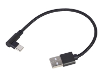 Bilde av Cablexpert - Usb-kabel - Usb-c (hann) Vinklet Til Usb (hann) - Usb 2.0 - 2.1 A - 20 Cm - Svart