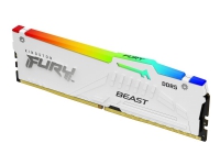 Bilde av Kingston Fury Beast Rgb - Ddr5 - Sett - 32 Gb: 2 X 16 Gb - Dimm 288-pin - 6000 Mhz / Pc5-48000 - Cl36 - 1.35 V - On-die Ecc