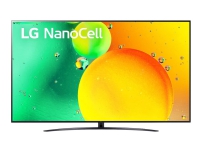 LG 75NANO763QA - 75 Diagonalklasse LED-bakgrunnsbelyst LCD TV - Smart TV - webOS, ThinQ AI - 4K UHD (2160p) 3840 x 2160 - HDR - Nano Cell Display, Direct LED TV, Lyd & Bilde - TV & Hjemmekino - TV