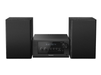 Panasonic SC - Mikrosystem - 80 Watt (Totalt) - sort TV, Lyd & Bilde - Stereo - Mikro og Mini stereo