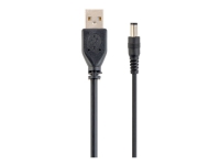 Cablexpert - USB/strøm-kabel - USB (kun strøm) (hann) til 3,5 x 1,0 mm DC-jakk (hann) - 1.8 m - svart PC tilbehør - Kabler og adaptere - Lydkabler