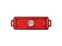 Grand Feu bakebolle med lokk, rød Kjøkkenutstyr - Bakeutstyr - Bakeformer og utstyr
