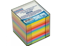DONAU kube, ulimt, i boks 95x95x95mm 800 ark neon, blanding av farger Kontorartikler - Kontortilbehør - Annet