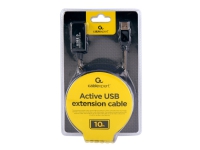 Cablexpert - USB-forlengelseskabel - USB (hann) til USB (hunn) - USB 2.0 - 10 m - svart PC tilbehør - Kabler og adaptere - Datakabler