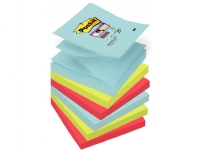 Post-it Super Sticky Z-Notes76mmx76mm 90ark/blk 6blk/pak Cosmic farvekollektion Papir & Emballasje - Blokker & Post-It - Notatbøker