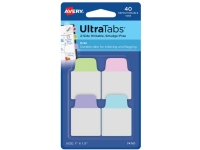 Produktfoto för Avery Ultra Tabs, Tomma registerflikar, Blå, Grön, Rosa, Lila