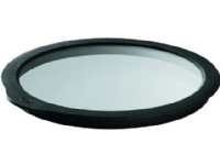 Rosle lokk for ferskvare 12 cm glass/silikon gjennomsiktig/svart