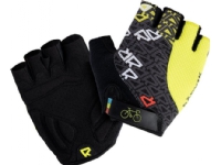 Radvik Radvik Runde Cycling Gloves lime-black size M Sykling - Klær - Sykkelhansker