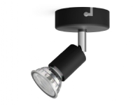 Philips Limbali-spotlys til tak/vegg, Overflateegnet, GU10, 1 ampuller, 220-240 V, Sort