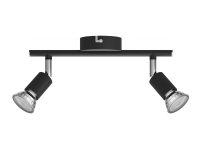 Philips Limbali-spotlys til tak/vegg, 2 stk., Overflateegnet, GU10, 2 ampuller, 220-240 V, Sort