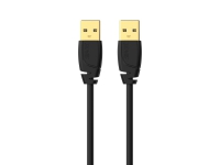 Sinox USB 2.0 kabel. 2m. Sort PC tilbehør - Kabler og adaptere - Datakabler