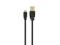 Sinox Micro USB kabel. 3m. Sort