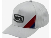 100%Czapka z daszkiem 100%CORNERSTONE X-Fit Snapback Hat Light Grey NEW)