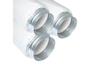 Lyddæmperpakke 7 med flexlyddæmpere til dæmpning af talestøj i boligen. Passer til ventilpakkerne 7 og 17.