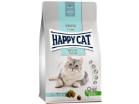 Happy Cat Sensitive Skin & Coat, Voksen, Alle hunderaser, Kylling, Laks, 1.3 kg