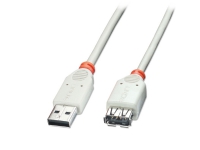 Lindy 41760, 0,2 m, USB A, USB A, 2.0, Hane/Hona, Grå PC tilbehør - Kabler og adaptere - Datakabler