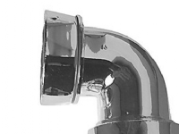 Faluplast vinkelkobling - 90 grader, Krom, 1 1/4'', Med løs omløber, 32 mm, PP Rørlegger artikler - Baderommet - Tilbehør for håndvask