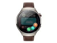 Bilde av Huawei Watch 4 Pro - Titan - Smartklokke Med Stropp - Lær - Mørkebrun - Håndleddstørrelse: 140-210 Mm - Display 1.5 - 32 Gb - Wi-fi, Lte, Nfc, Bluetooth - 4g - 65 G