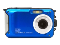 Bilde av Easypix Aquapix W3027 Wave - Digitalkamera - Kompakt - 5.0 Mp / 30.0 Mp (interpolert) - 1080i - Under Vannet Inntil 3 M - Marineblå