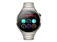Huawei Watch 4 Pro - Ja smartklokke med stropp - håndleddstørrelse: 140-210 mm - display 1.5 - 32 GB - LTE, NFC, Bluetooth - 4G - 65 g - titan Sport & Trening - Pulsklokker og Smartklokker - Smartklokker