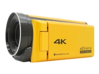 Easypix Aquapix WDV5630 - Videoopptaker - 4K / 30 fps - 13.0 MP - flashkort - under vannet inntil 5 m - gul Foto og video - Videokamera