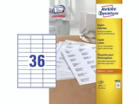 Avery Copier Labels - Papir - permanet adhesiv - hvit - 24 x 70 mm 3600 etikett(er) (100 ark x 36) flerbruks merkelapper Papir & Emballasje - Markering - Etiketter og Teip