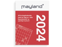 Broderikalender med split og bagsidetekst 2024 Papir & Emballasje - Kalendere & notatbøker - Kalendere