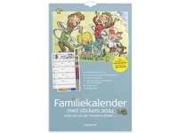 Familiekalender Otto Dickmeiss med 5 kolonner 2024 - inkl. stickers Papir & Emballasje - Kalendere & notatbøker - Kalendere
