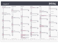 Kontorkalender A3 Moderne 2024 Papir & Emballasje - Kalendere & notatbøker - Kalendere