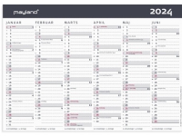 Kontorkalender A5 Moderne 2024 Papir & Emballasje - Kalendere & notatbøker - Kalendere