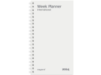 Week International Refill uge 9,5x16,8cm 2024 tværform Papir & Emballasje - Kalendere & notatbøker - Kalendere