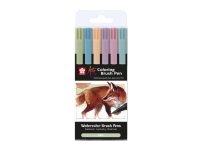 Sakura Koi Colouring Brush Pen set Earth| 6 colours Skriveredskaper - Fiberpenner & Finelinere - Fiberpenner