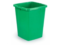 Affaldsspand Durable Durabin 90 ltr. grøn firkantet Rengjøring - Avfaldshåndtering - Bøtter & tilbehør