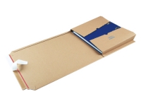 Bogomslag Ordnerpac brun/brun 320x290x35-80mm - (25 stk.) Papir & Emballasje - Konvolutter og poser - Følgesseddel konvolutter