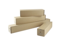 Paprør Master'In firkantede 105x105x430x3mm brun - (10 stk.) Papir & Emballasje - Konvolutter og poser - Følgesseddel konvolutter