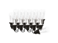 Emos DCPW04, 16 lamper, LED, Varm hvit, 10000 timer, Inne/Ute, Sort