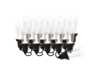 Bilde av Emos Dcpw04, 16 Lamper, Led, Varm Hvit, 10000 Timer, Inne/ute, Sort