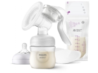 Philips AVENT SCF430/20 Manuel brystpumpe, Vejledning, Transparent, Hvid